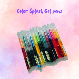 Color splash gel pens