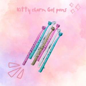kitty charm gel pens