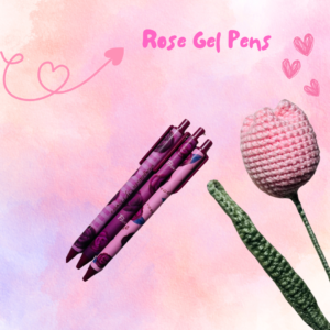 Rose gel pens