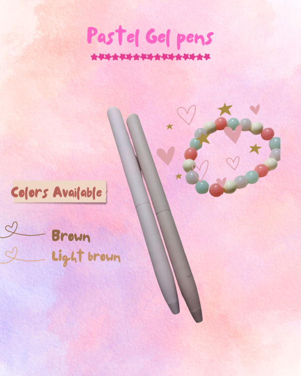 pastel gel pens