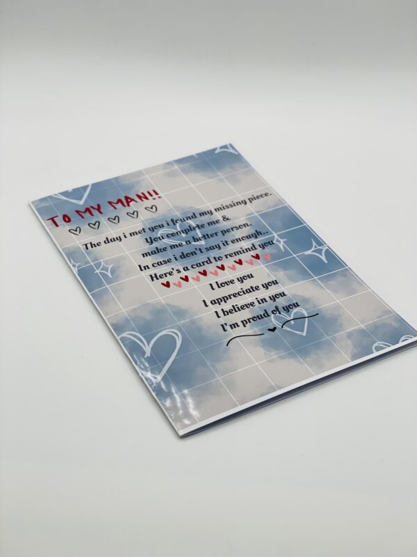 To My Man – Love Letter in the Clouds