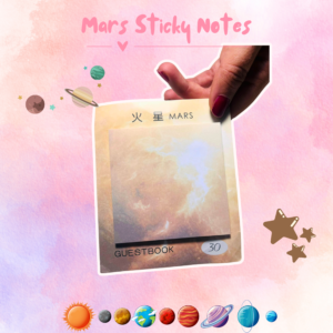 Mars sticky notes