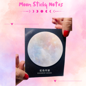 Moon sticky notes