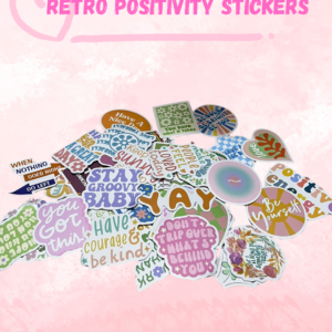 Retro Positivity Stickers