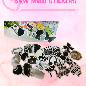 B&W mood stickers