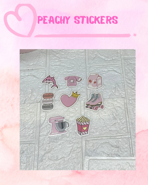 Peachy Vibes Stickers